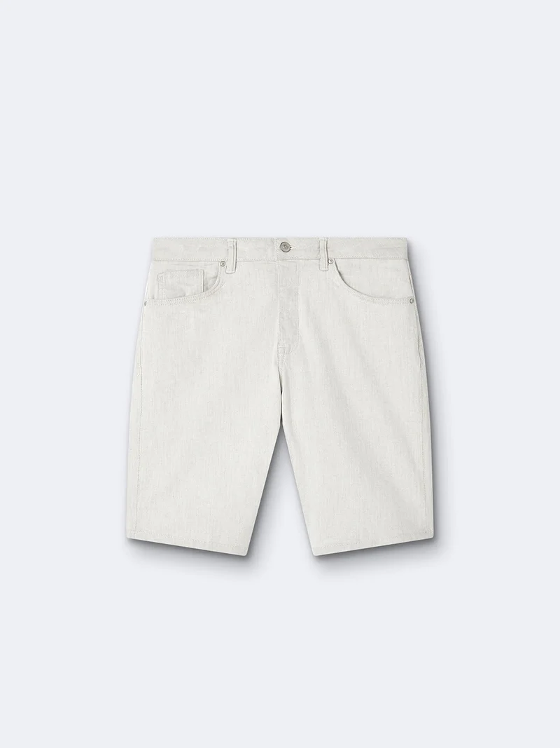 Bermuda regular en coton stretch