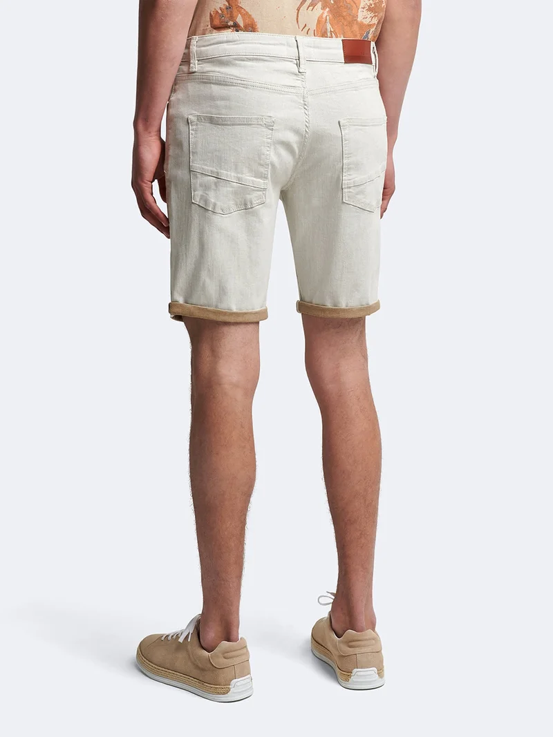 Bermuda regular en coton stretch