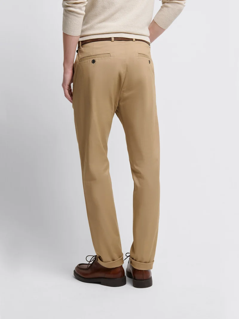 Chino en coton mélangé