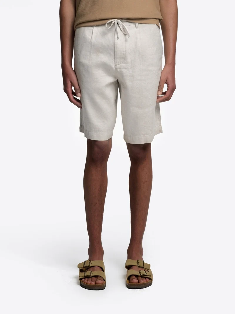 Bermuda slim taille semi-élastiquée