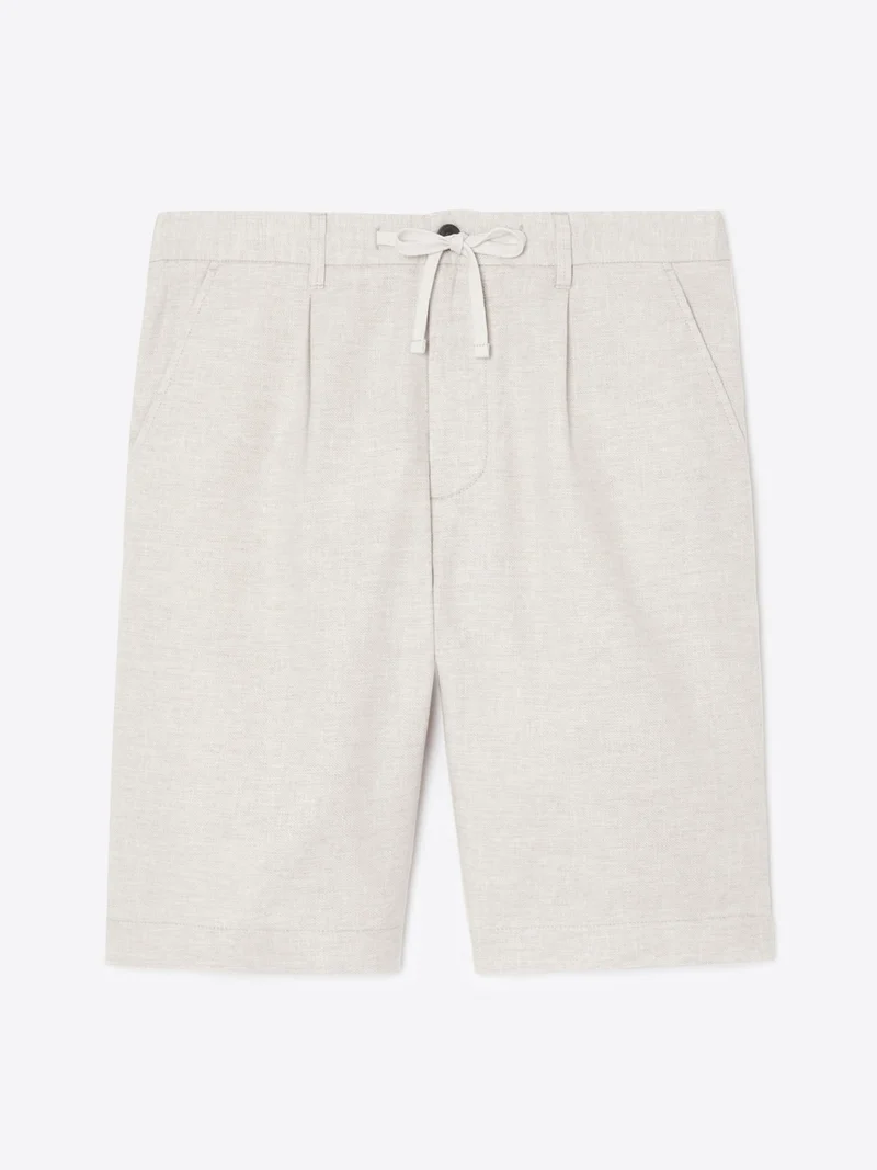 Bermuda slim taille semi-élastiquée