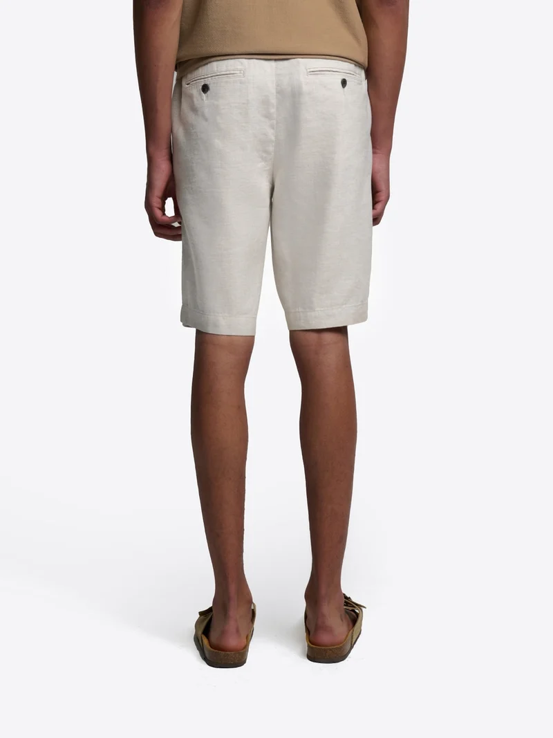 Bermuda slim taille semi-élastiquée