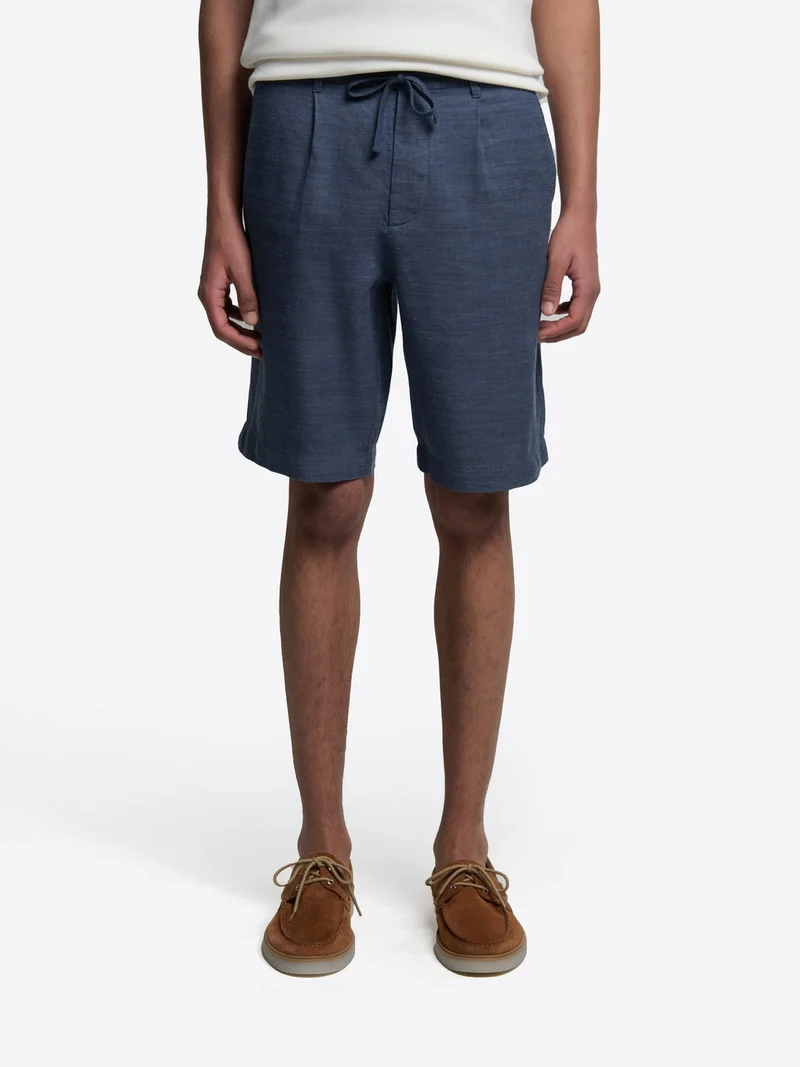 Bermuda slim taille semi-élastiquée