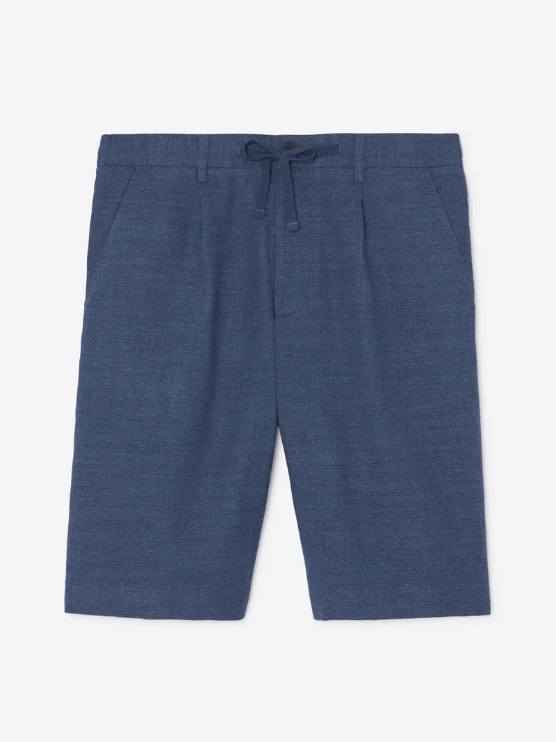 Bermuda slim taille semi-élastiquée
