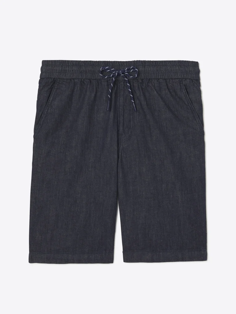 Bermuda coupe regular en coton lin