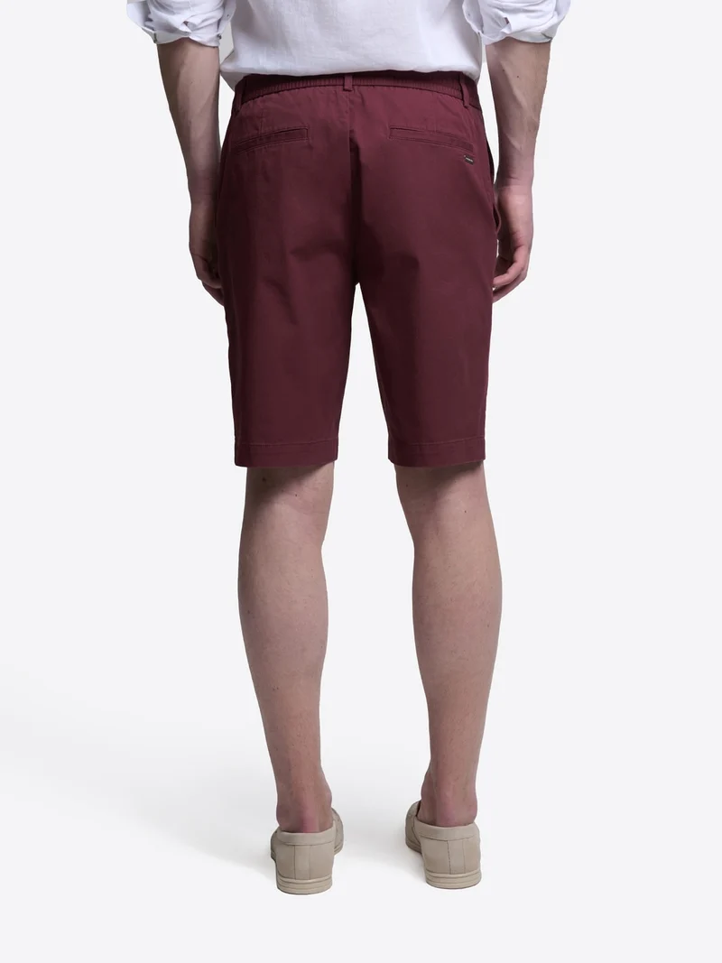 Bermuda slim en coton stretch
