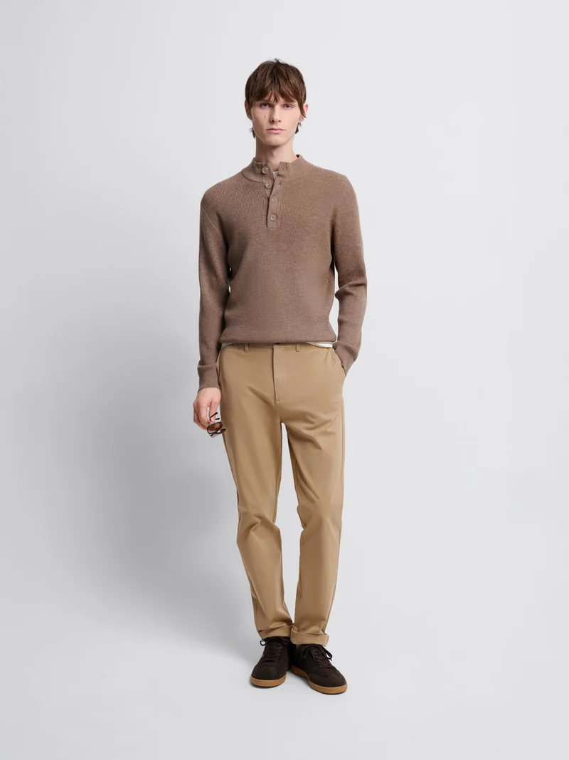 Chino en coton mélangé