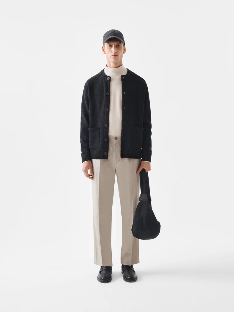 Chino loose fit chiné - L'atelier