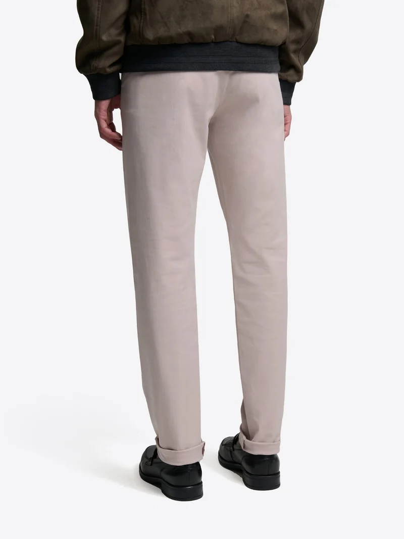 Chino slim en coton mélangé