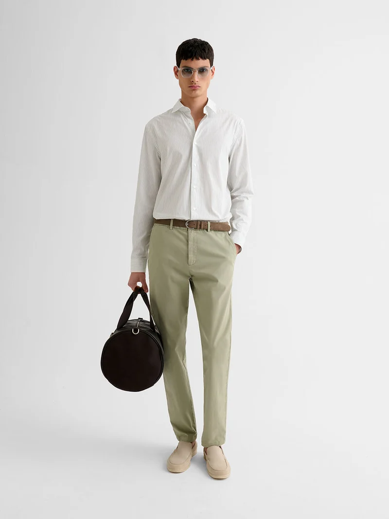 Chino slim stretch taille élastiquée