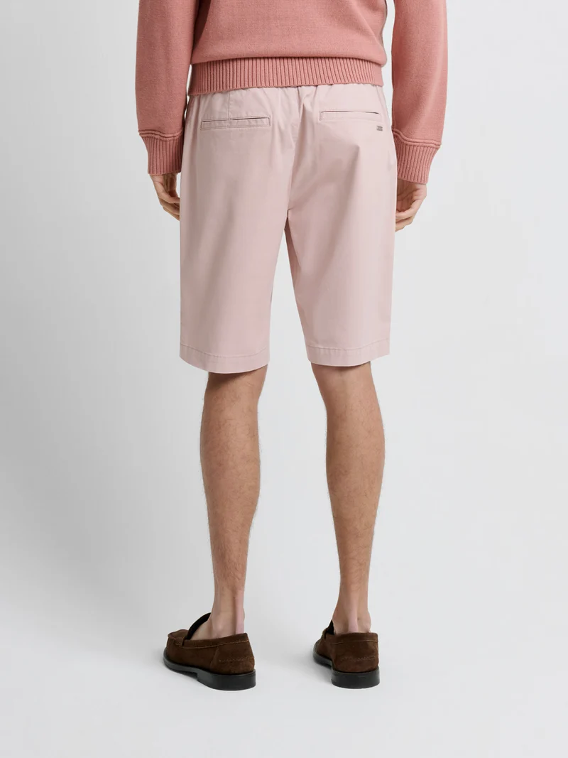 Bermuda slim taille semi-élastiquée
