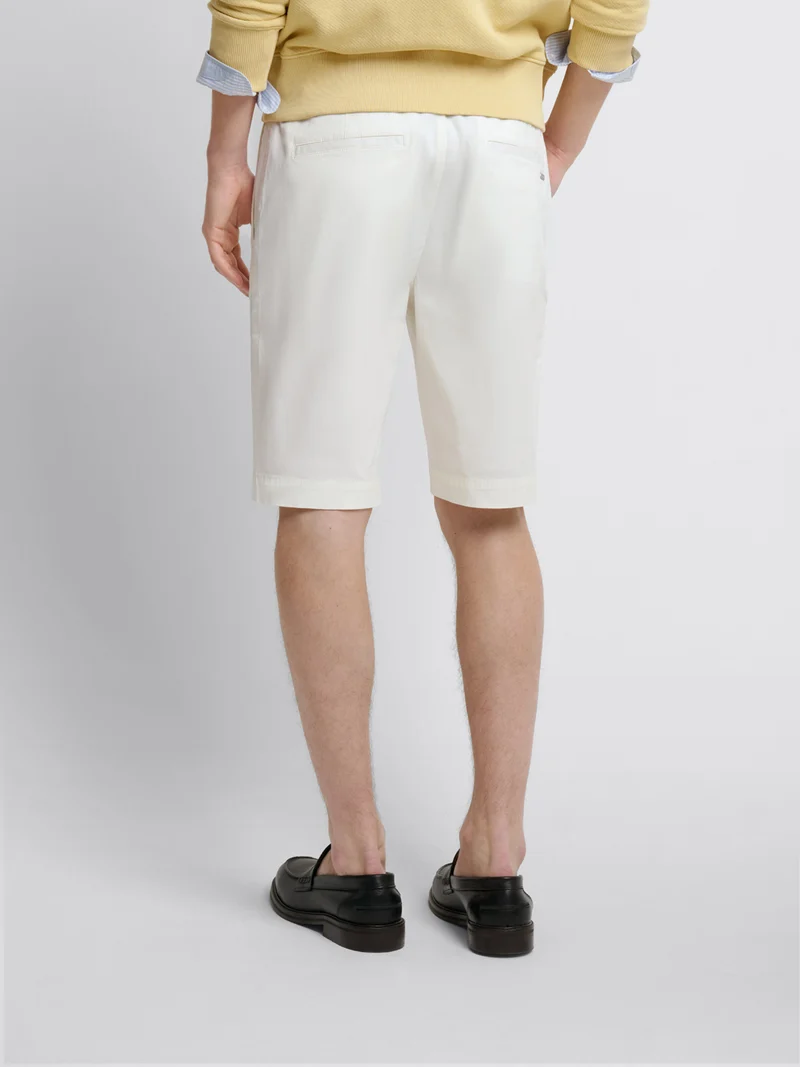 Bermuda slim taille semi-élastiquée