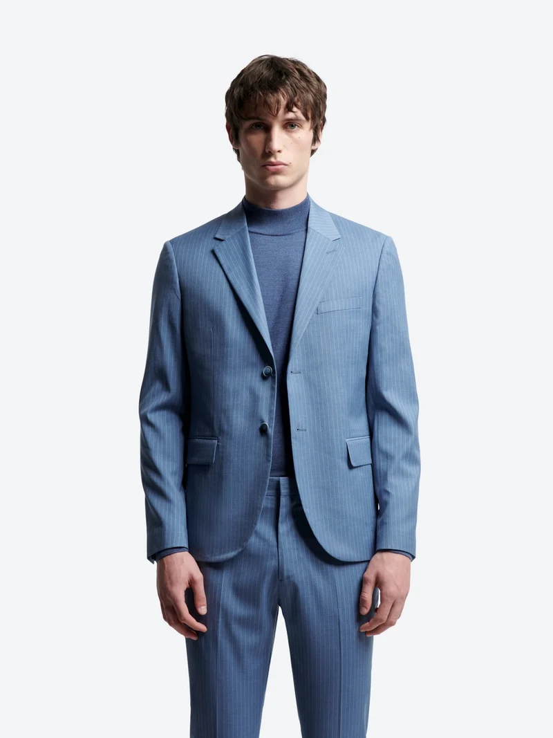 Veste de costume slim à rayures