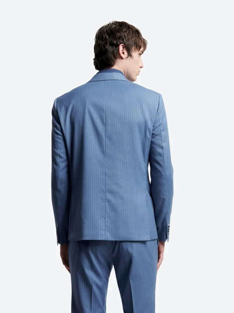 Veste de costume slim à rayures
