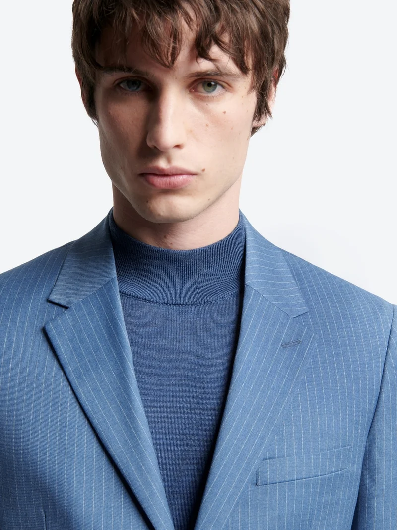 Veste de costume slim à rayures
