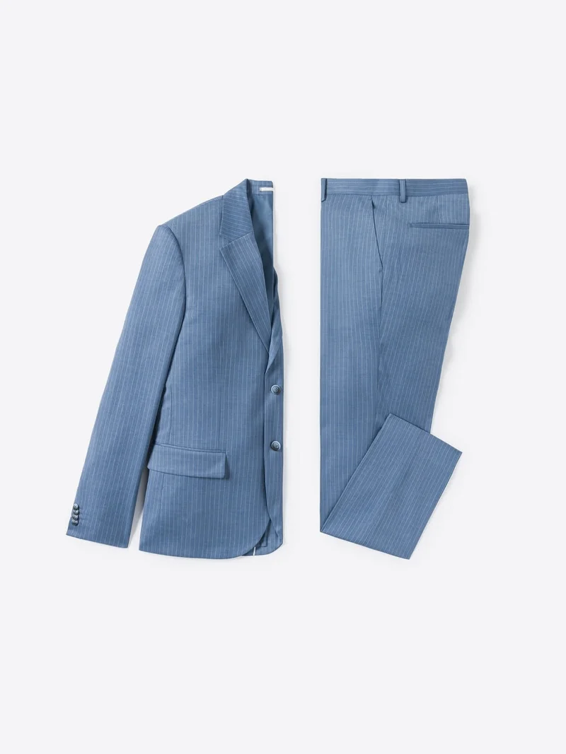 Veste de costume slim à rayures