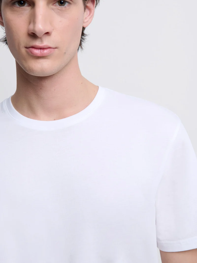 T-shirt col rond en coton Supima®
