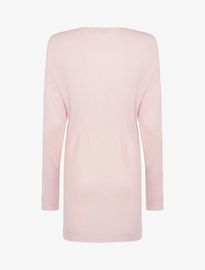 Robe pull à grandes poches - Rose
