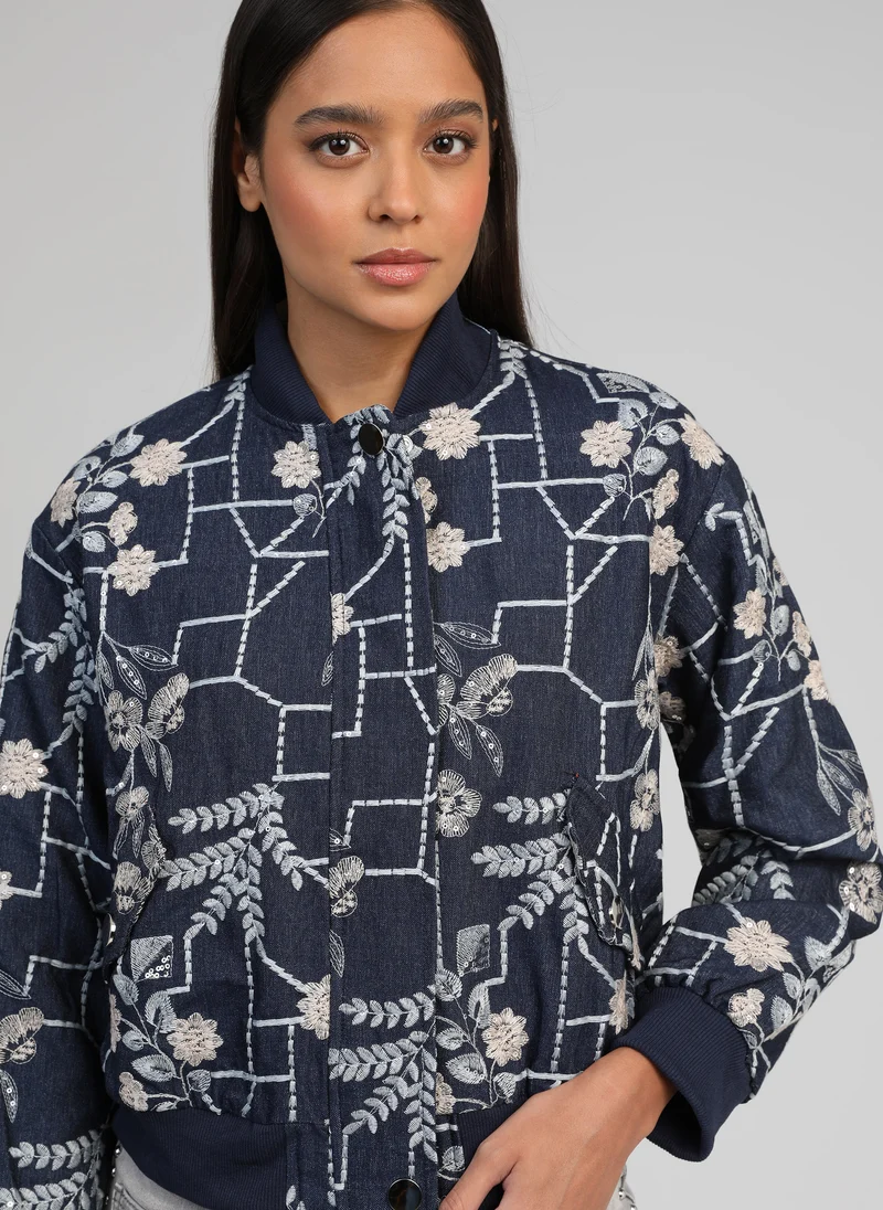 VESTE CASSYDENIM indigo