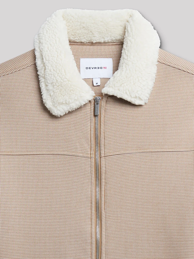 Blouson col sherpa matelassé