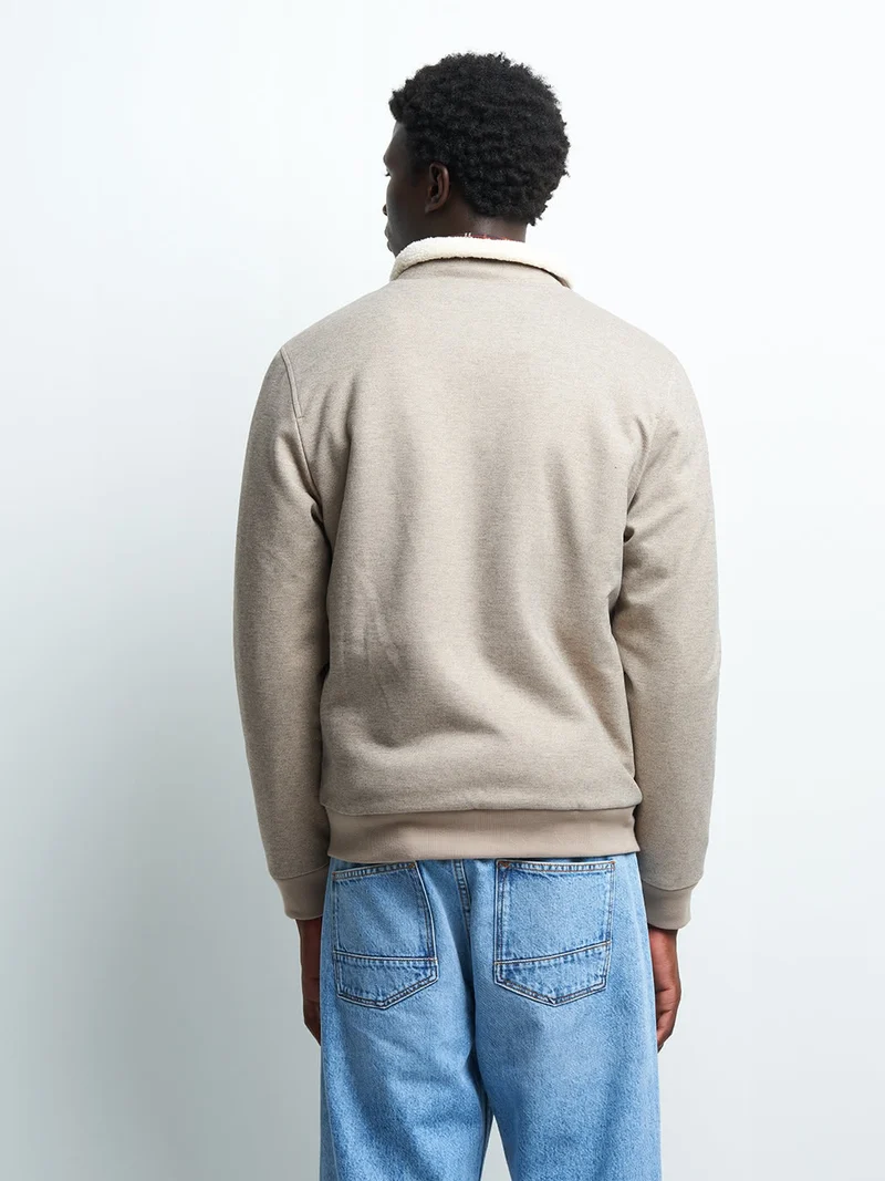 Blouson col sherpa uni