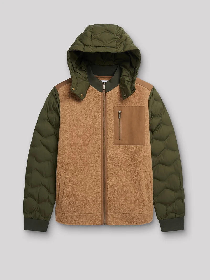 Blouson à capuche matelassé