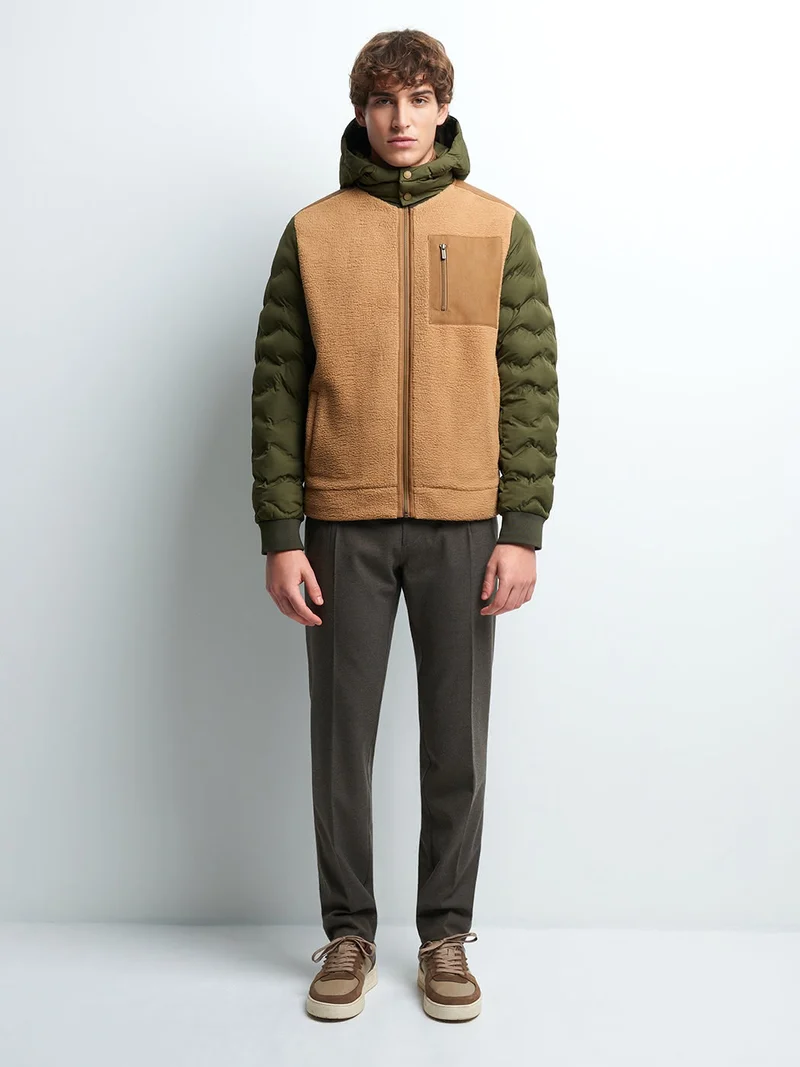 Blouson à capuche matelassé