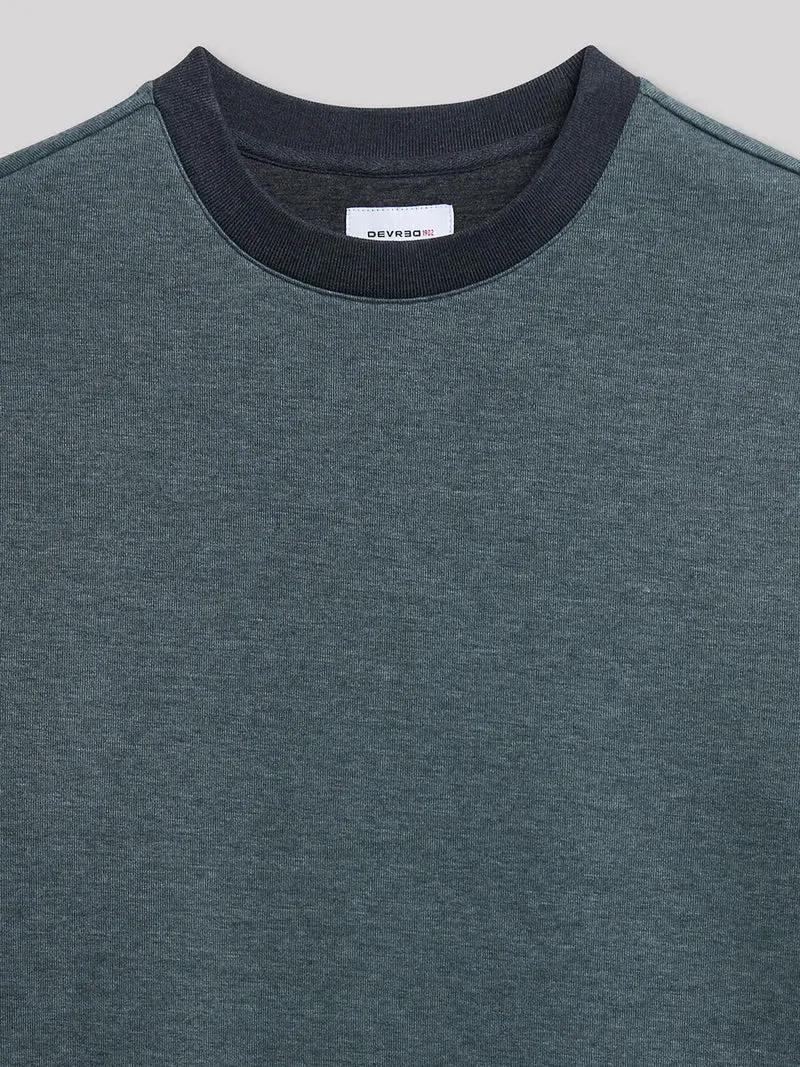 Sweat col rond bicolore