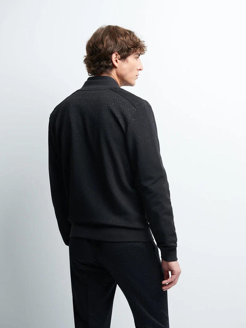 Veste legère col teddy uni