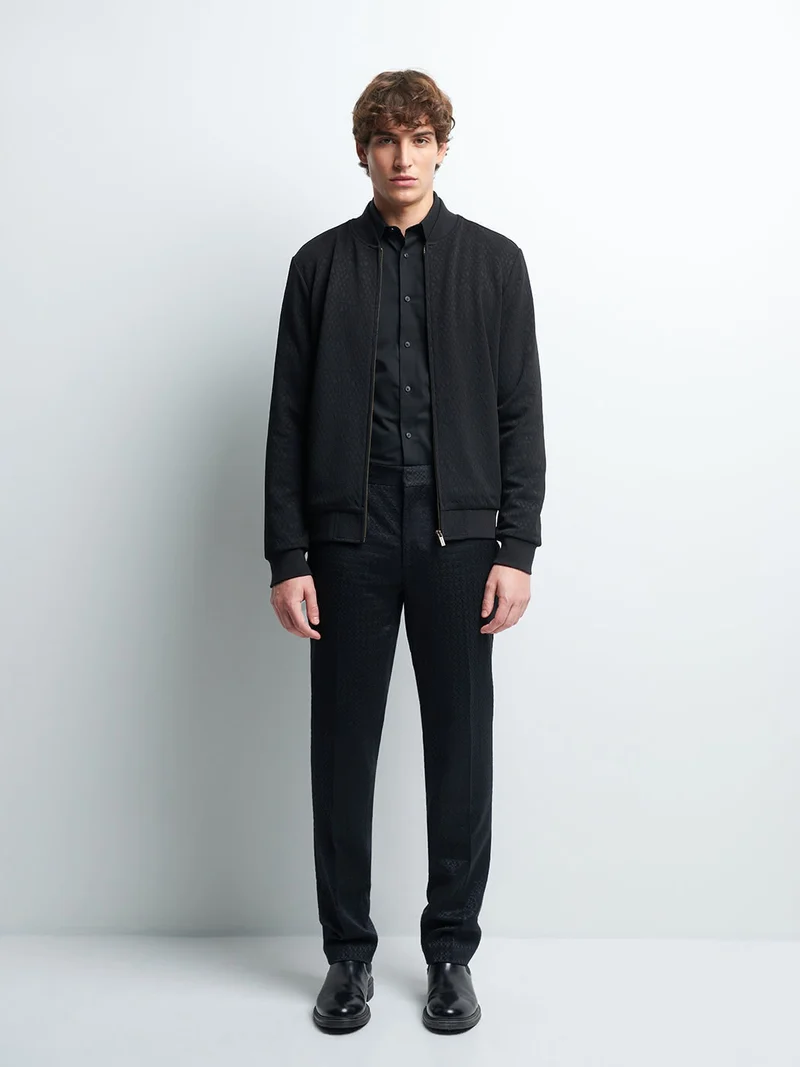 Veste legère col teddy uni
