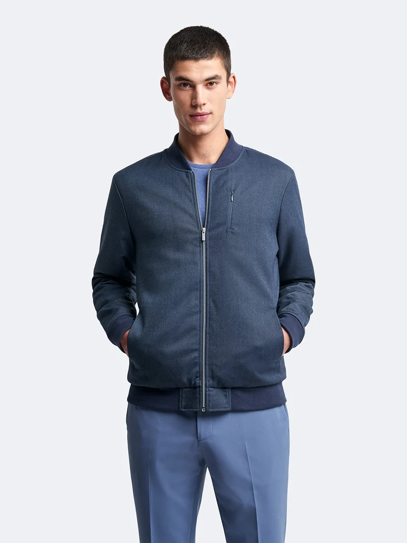 Veste légère col teddy