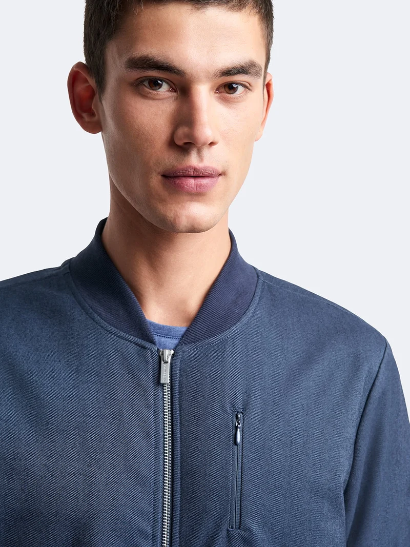 Veste légère col teddy