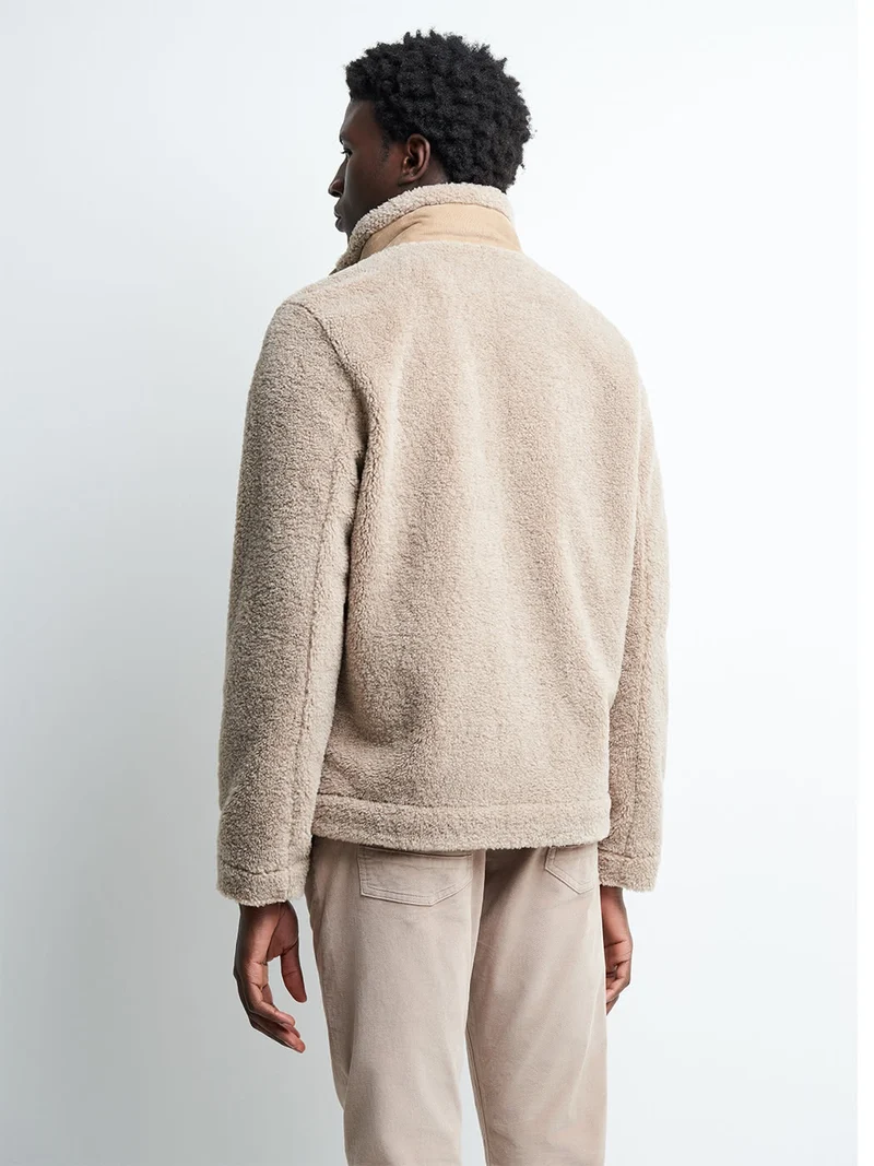 Blouson col montant sherpa