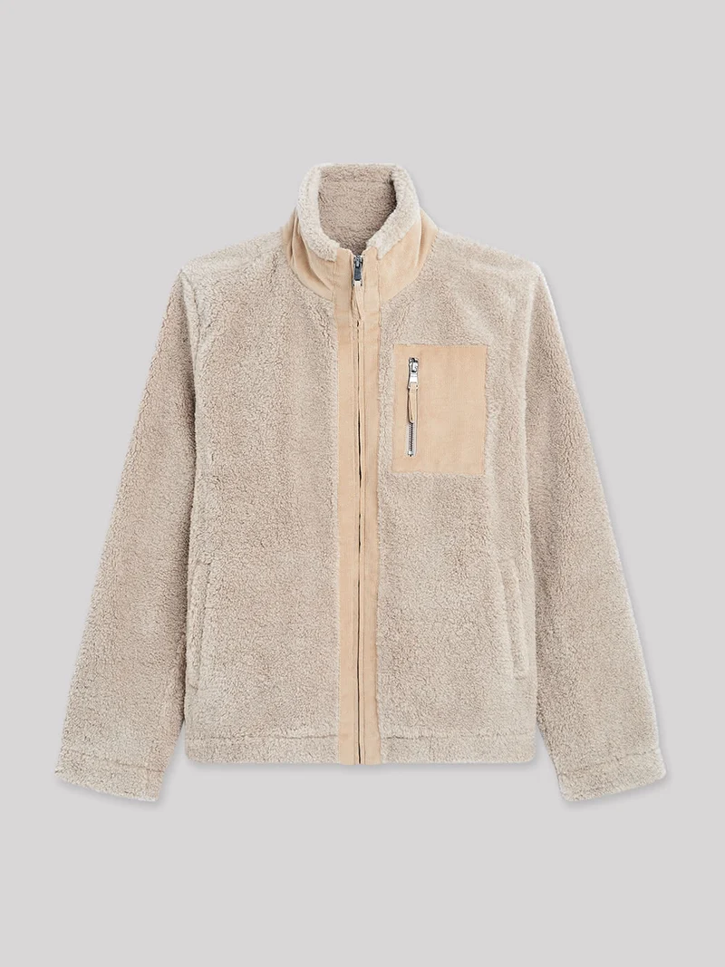 Blouson col montant sherpa