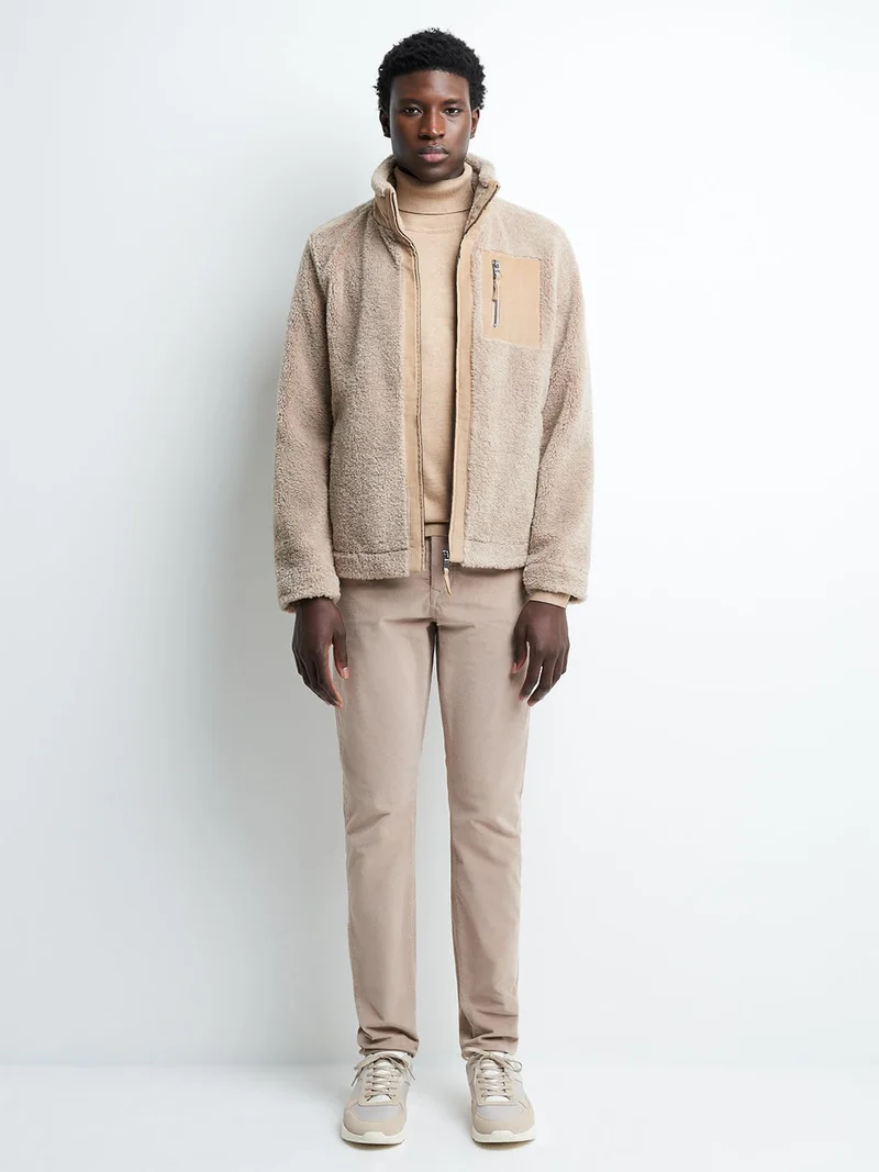 Blouson col montant sherpa