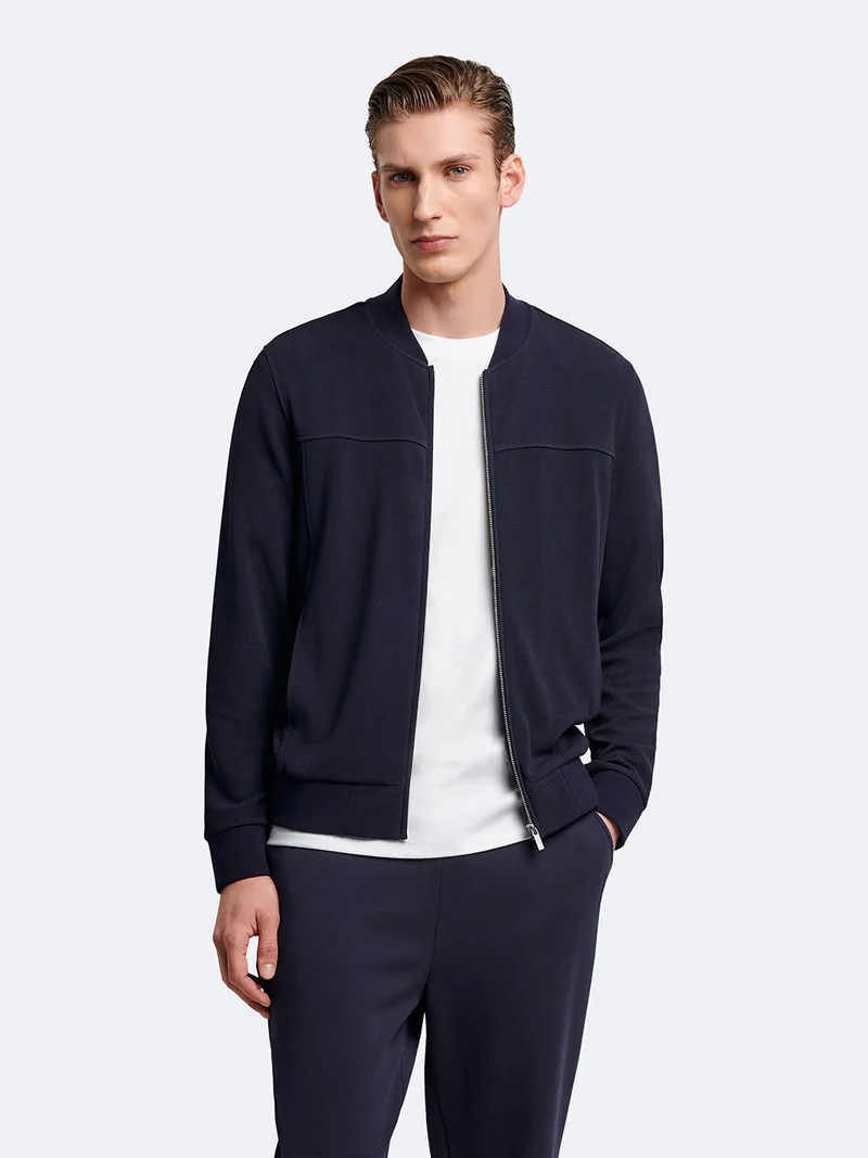 Veste légère col teddy