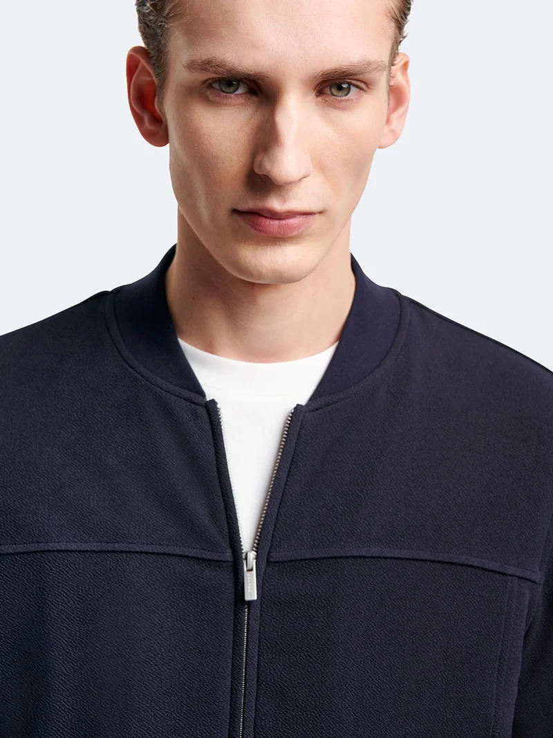 Veste légère col teddy