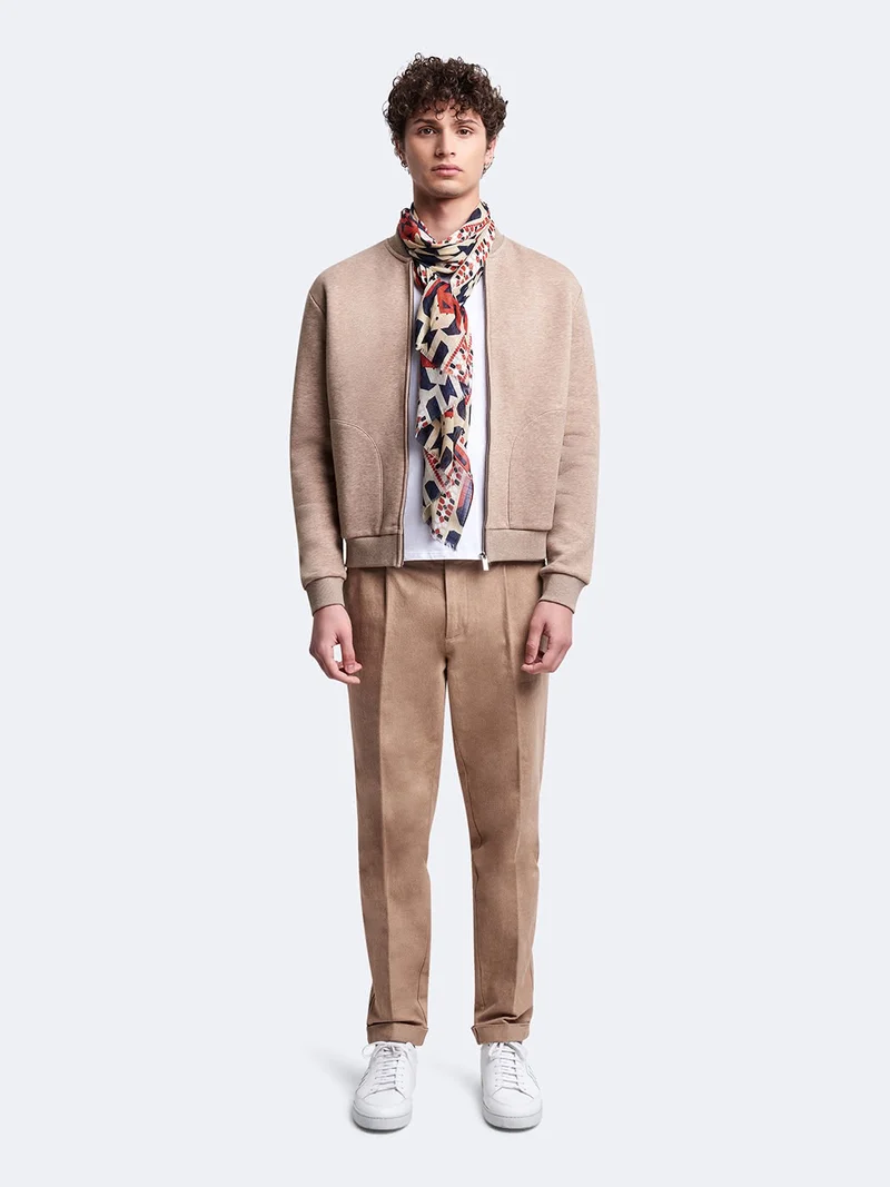 Veste légère regular col teddy