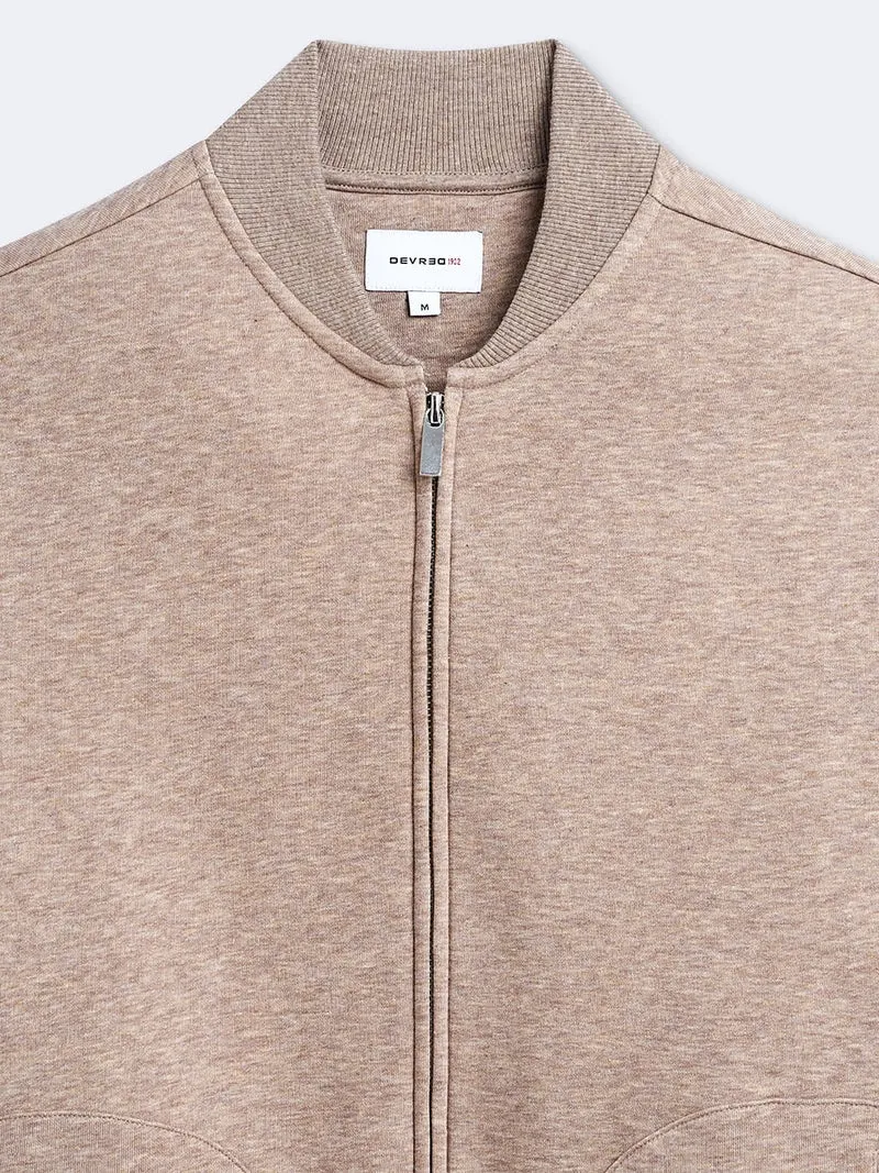 Veste légère regular col teddy