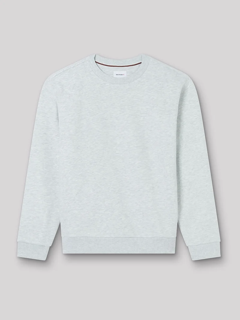 Sweat col rond chiné