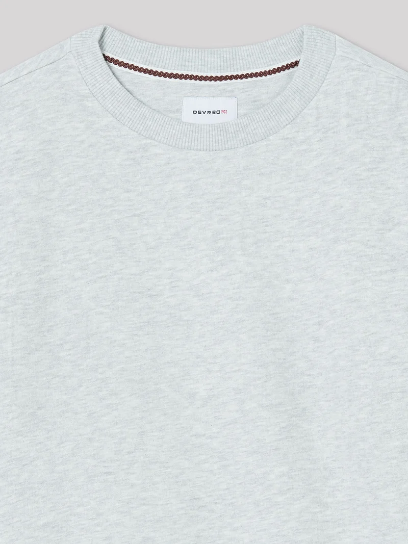 Sweat col rond chiné