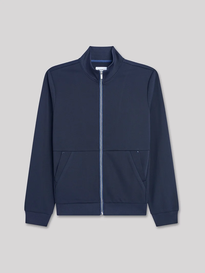 Veste légère col montant jersey