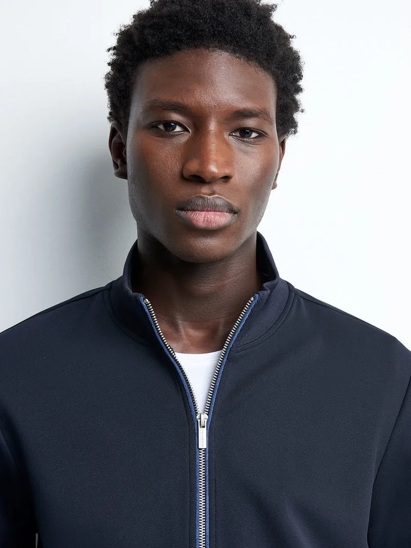 Veste légère col montant jersey