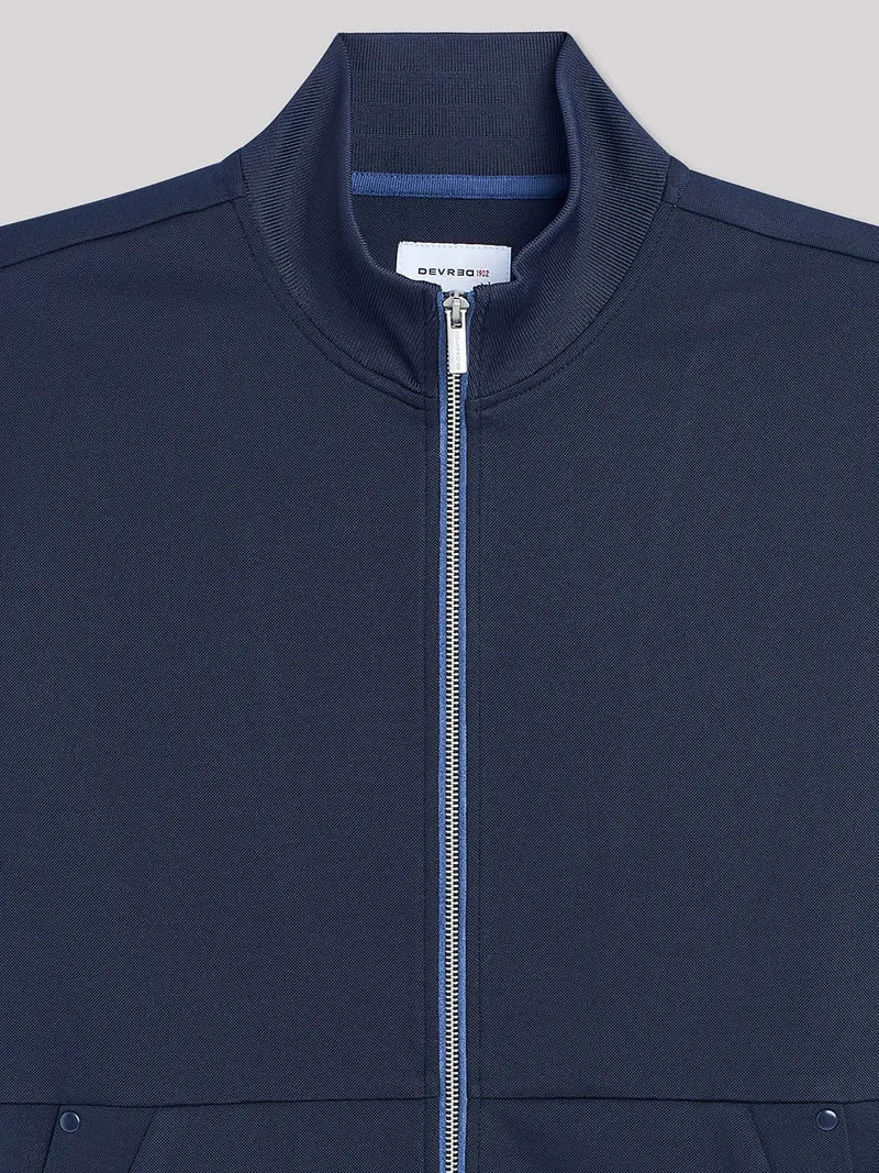Veste légère col montant jersey