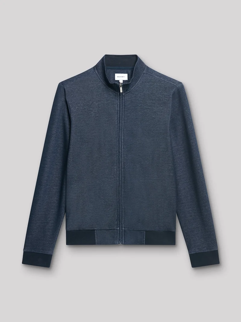Sweat col montant bicolore