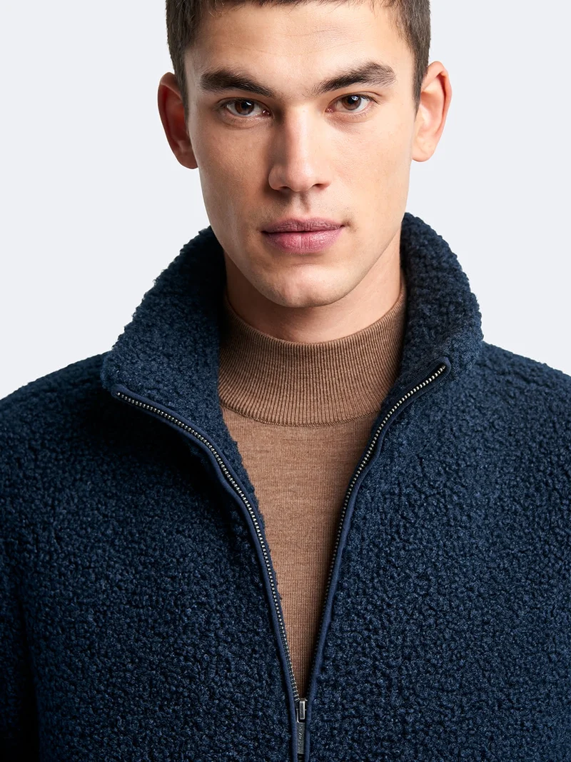 Blouson col montant sherpa