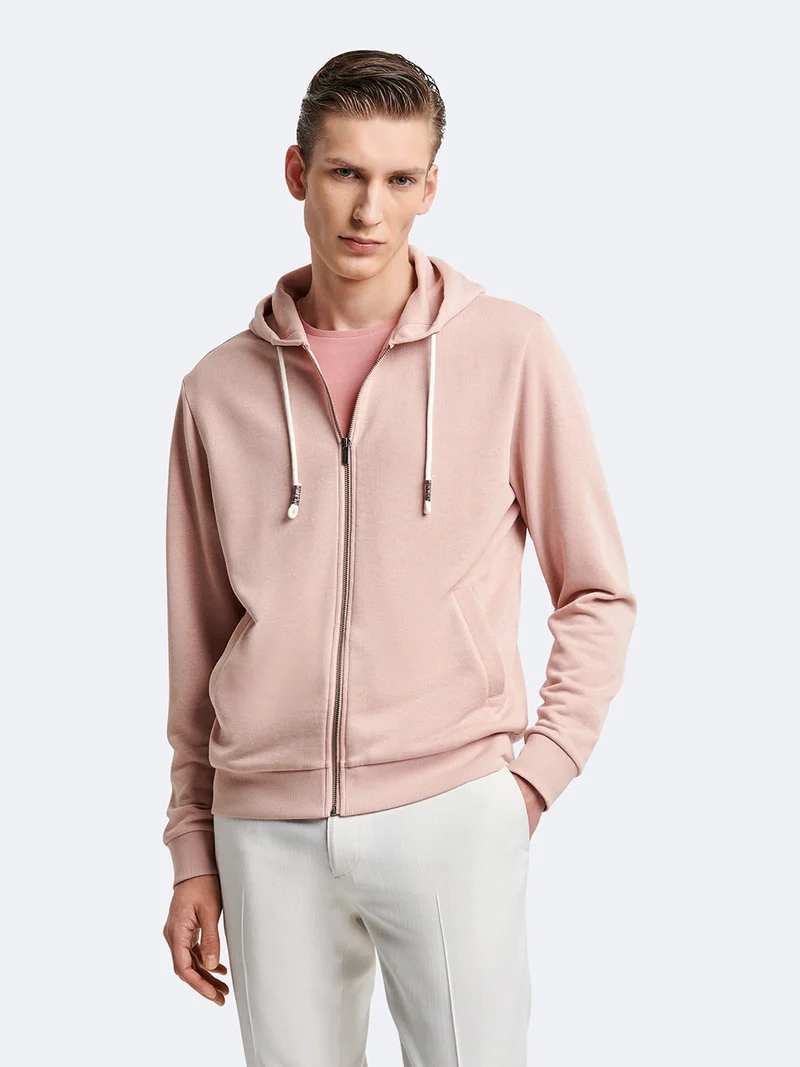 Veste légère en coton à capuche