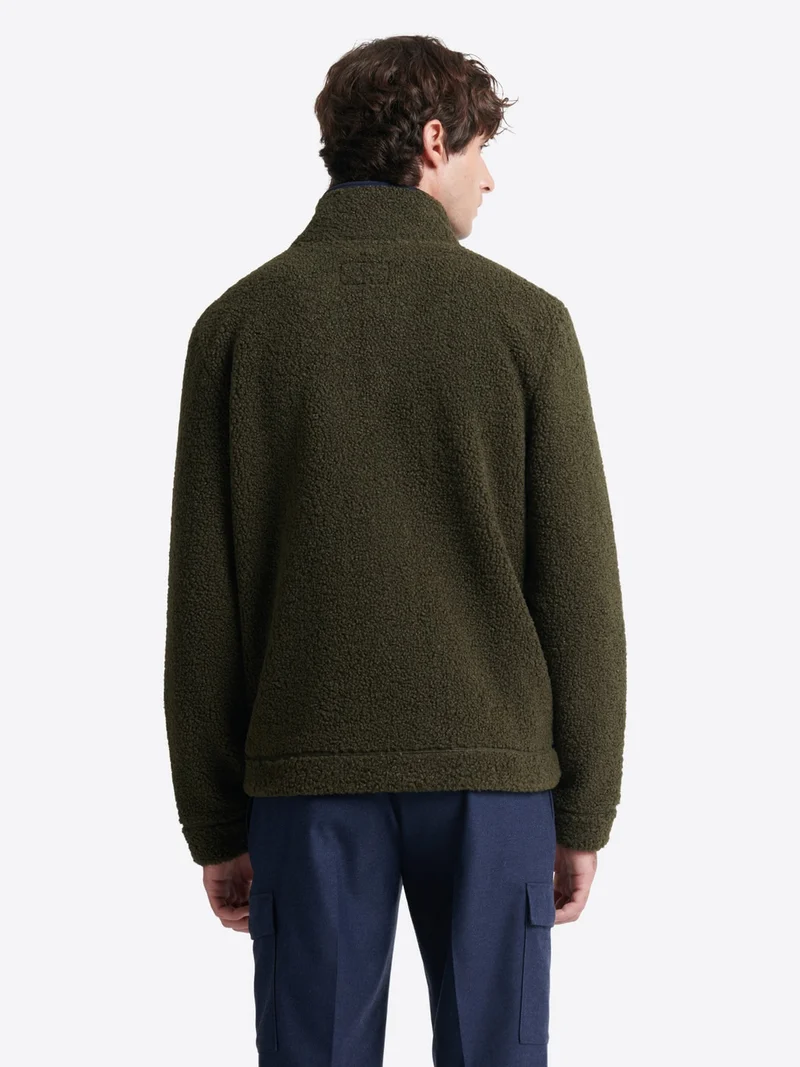 Veste polaire avec son col sherpa