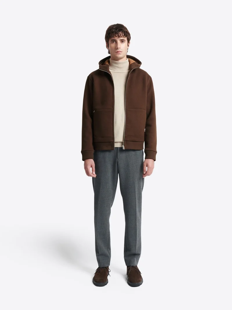 Sweat zippé à capuche avec poches