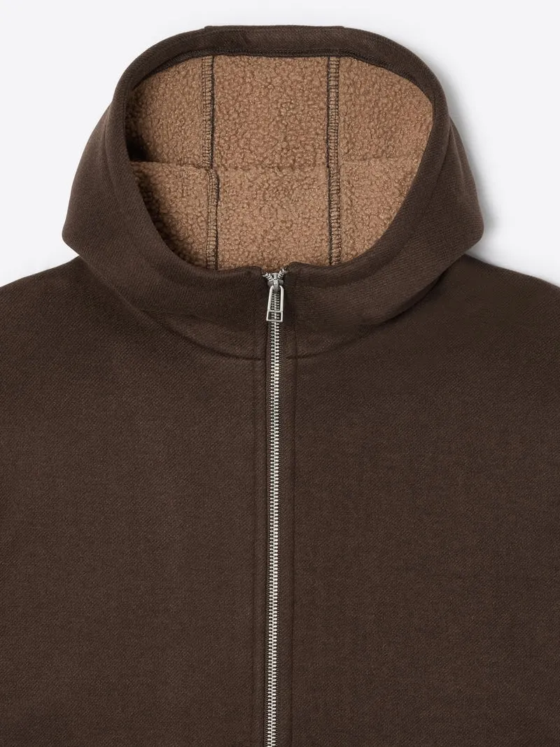 Sweat zippé à capuche avec poches